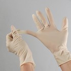 Перчатки хозяйственные латексные, размер S, 10 шт, цвет белый - Фото 2