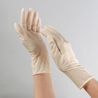 Перчатки хозяйственные латексные, размер S, 10 шт, цвет белый - Фото 3