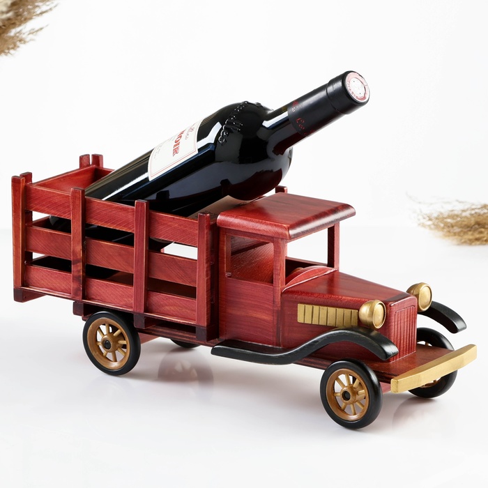 Фигурка дерево, держатель для бутылки «Грузовик», 38×15.5×11 см - Фото 1