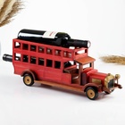 Фигурка дерево, держатель для бутылок «Автобус», красный - Фото 1