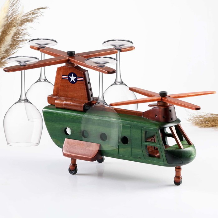 Мини-Бар/Подставка для бутылки Вертолет, 39 х 28 х 36 см - Фото 1