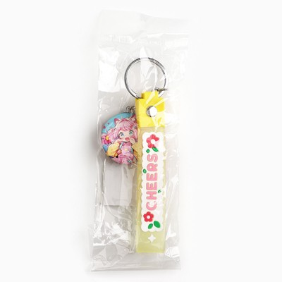 Брелок для ключей детский аниме «Девочка-кошка», 3.5×14 см