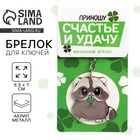Брелок для ключей акриловый «Приношу счастье и удачу», 9.7 х 4.5 см - Фото 1
