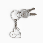 Брелок для ключей парный, «Беру твое сердечко в заложники», металл, 9 х 14 см - Фото 7