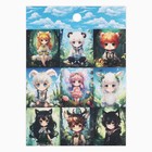 Наклейки детские бумажные, набор,  10 листов  «Аниме», 11 х 15.5 см - фото 24576215