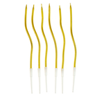 Свечи для торта (6 шт.) + воздушные шары (5 шт.), золотые - Фото 4