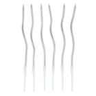 Свечи для торта (6 шт.) + воздушные шары (5 шт.), серебряные - Фото 4