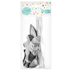 Свечи для торта (6 шт.) + воздушные шары (5 шт.), серебряные - Фото 5