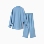 Комплект женский (сорочка, брюки) MINAKU: Home collection цвет голубой, р-р 42 - Фото 6