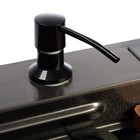 Кухонная мойка ZEIN M03, S=3.0 и 0.7 мм, смеситель, корзины, разделочная доска, сифон, графит - Фото 21