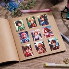 Наклейки бумажные «Аниме», 11 х 15.5 см 10421173