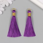 Декор для творчества текстиль "Кисть. Оливия" фиолетовый набор 2 шт 8х1,2 см - фото 321769544