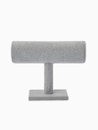 Подставка для часов, браслетов, цепочек «Мини», флок, 16×6×14 см, d=5 см, цвет серый - Фото 3