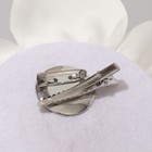 Брошь текстильная «Цветок» камелия, белая - Фото 4