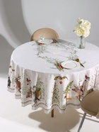 Скатерть новогодняя «Этель. Новогоднее чудо», d=220 см ±3 см с ВГМО, 100% хлопок, саржа 190 г/м² - Фото 1