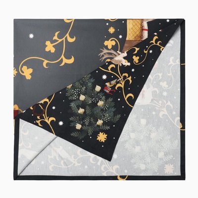 Набор новогодний «Этель» Fairy tale: скатерть 150×220 см ±3 см, с ВГМО, салфетка 40×40 см-12 шт., 100% хлопок