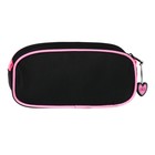 Рюкзак школьный 35 x 26 x 14см, эргономичная спинка, Across 178, черный/розовый - фото 24639429