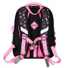 Рюкзак школьный 35 x 26 x 14см, эргономичная спинка, Across 178, черный/розовый - фото 24573036