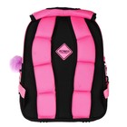 Рюкзак школьный 35 x 26 x 14см, эргономичная спинка, Across 178, черный/розовый - фото 24573037
