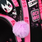 Рюкзак школьный 35 x 26 x 14см, эргономичная спинка, Across 178, черный/розовый - фото 24639425