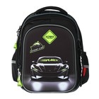 Рюкзак школьный 40х33х15см, эргономичная спинка, Across 410, серый/зеленый - Фото 3