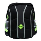 Рюкзак школьный 40х33х15см, эргономичная спинка, Across 410, серый/зеленый - фото 24639448