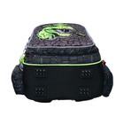 Рюкзак школьный 40х33х15см, эргономичная спинка, Across 410, серый/зеленый - фото 24639449