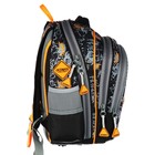 Рюкзак школьный 40х33х15см, эргономичная спинка, Across 410, серый/желтый - Фото 4
