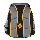 Рюкзак школьный 40х33х15см, эргономичная спинка, Across 410, серый/желтый - Фото 6