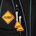 Рюкзак школьный 40х33х15см, эргономичная спинка, Across 410, черный/оранжевый - фото 24639483