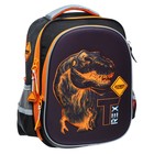 Рюкзак школьный 37 x 28 x 13см, эргономичная спинка, Across 557, + мешок, черный/оранжевый - Фото 2