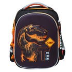 Рюкзак школьный 37 x 28 x 13см, эргономичная спинка, Across 557, + мешок, черный/оранжевый - Фото 3