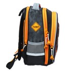 Рюкзак школьный 37 x 28 x 13см, эргономичная спинка, Across 557, + мешок, черный/оранжевый - Фото 4
