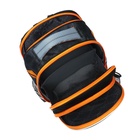 Рюкзак школьный 37×28×13 см, эргономичная спинка, Across 557, + мешок, чёрный/оранжевый - Фото 9