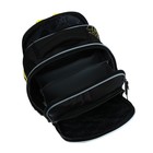 Рюкзак школьный 37 x 28 x 13см, эргономичная спинка, Across 557, серый/оранжевый - фото 24639580