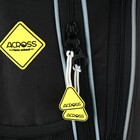 Рюкзак школьный 37 x 28 x 13см, эргономичная спинка, Across 557, серый/оранжевый - фото 24639581