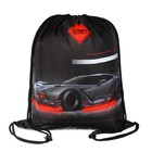 Рюкзак школьный 37 x 28 x 13см, эргономичная спинка, Across 557, черный/красный - фото 24639597