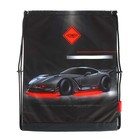 Рюкзак школьный 37 x 28 x 13см, эргономичная спинка, Across 557, черный/красный - фото 24639599