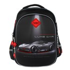 Рюкзак школьный 37 x 28 x 13см, эргономичная спинка, Across 557, черный/красный - фото 24639589