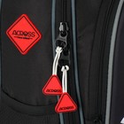 Рюкзак школьный 37 x 28 x 13см, эргономичная спинка, Across 557, черный/красный - фото 24639595