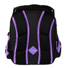 Рюкзак школьный 37 x 28 x 13см, эргономичная спинка, Across 557, черный - фото 24573097