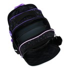 Рюкзак школьный 37 x 28 x 13см, эргономичная спинка, Across 557, черный - фото 24639602