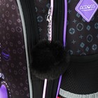 Рюкзак школьный 37 x 28 x 13см, эргономичная спинка, Across 557, черный - фото 24639604