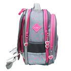 Рюкзак школьный 37 x 28 x 13см, эргономичная спинка, Across 557, серый - фото 24573101