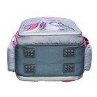 Рюкзак школьный 37 x 28 x 13см, эргономичная спинка, Across 557, серый - фото 24639609