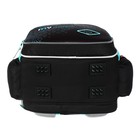 Рюкзак школьный 37 x 28 x 13см, эргономичная спинка, Across 557, черный - фото 24639623