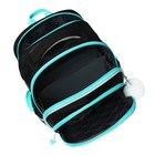 Рюкзак школьный 37 x 28 x 13см, эргономичная спинка, Across 557, черный - фото 24639624