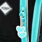 Рюкзак школьный 37 x 28 x 13см, эргономичная спинка, Across 557, черный - фото 24639625