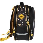 Рюкзак школьный 37 x 28 x 13см, эргономичная спинка, Across 557, серый - фото 24639634