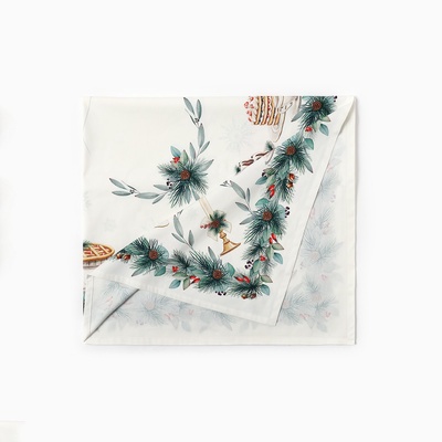 Скатерть новогодняя «Этель» New Years treat, 150×180 см ±3 см с ВГМО, 100% хлопок, саржа 190 г/м²